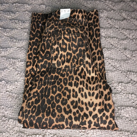 Zara Animal Print Culotte Jean Cheetah Leopard NWT - Picture 8 of 8